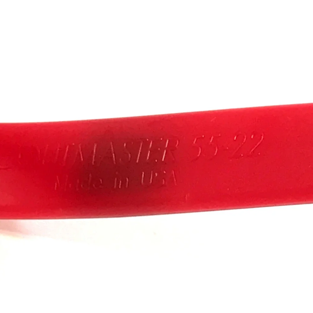 Solo Bambini Eyeglasses Frames SCOUTMASTER Red Rectangle Rubberized 55-22-140